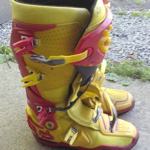 Fox Racing Instinct Boots Yellow/Red size 12 M